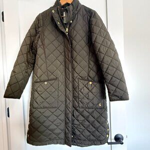 Joules Chatham Longline Coat Size 8 US with Hood